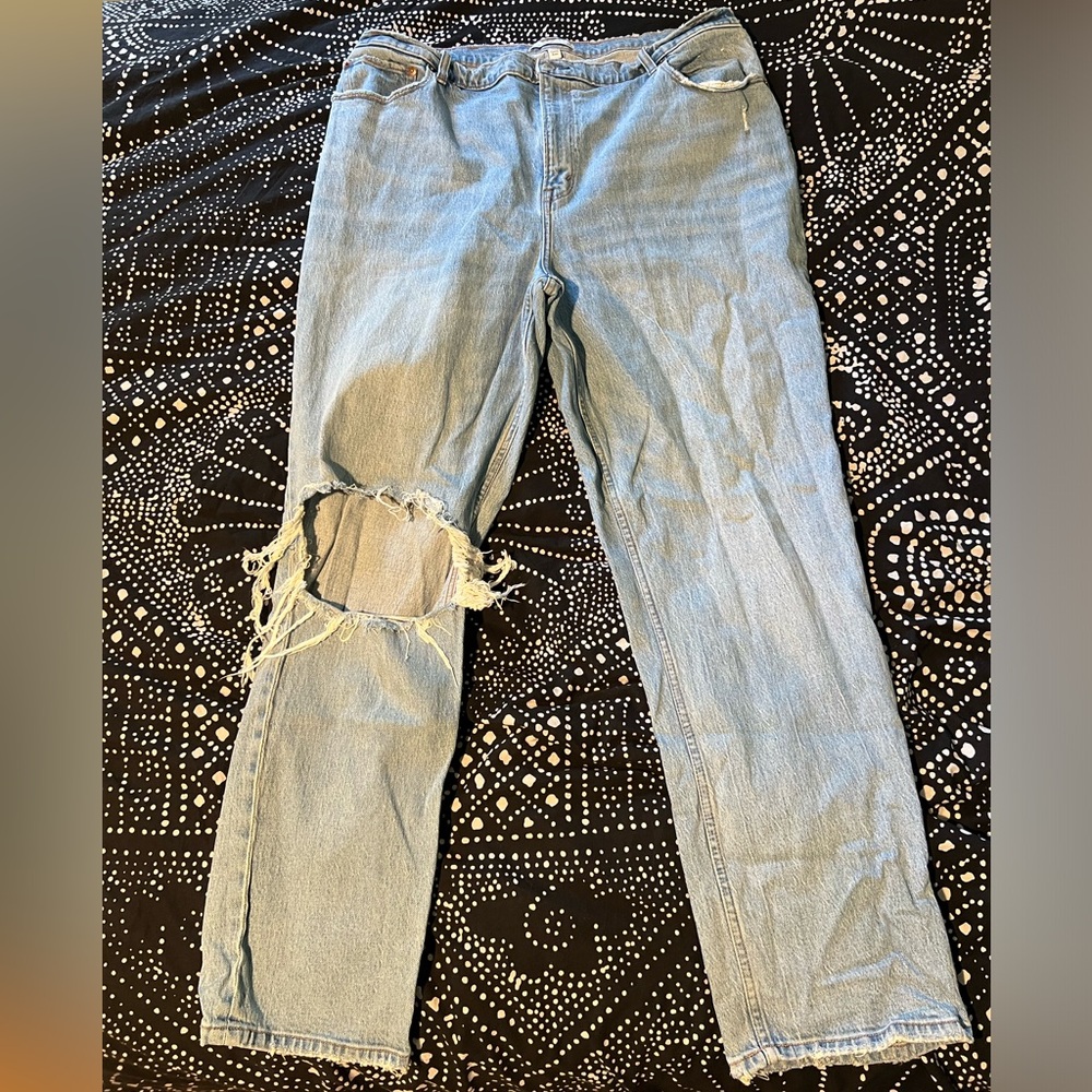 Abercrombie 90’s straight Curve Love jeans